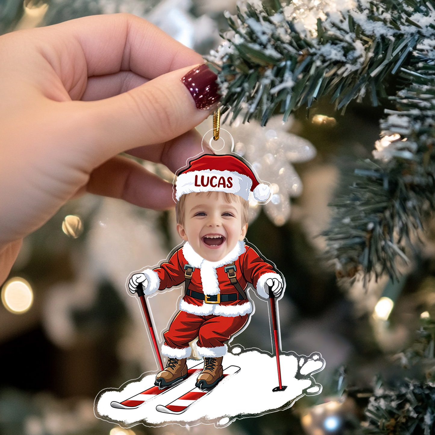 Funny Personalized Christmas Ornament – Perfect Gift for Quirky Kids and Grandkids, Celebrate Holiday Cheer