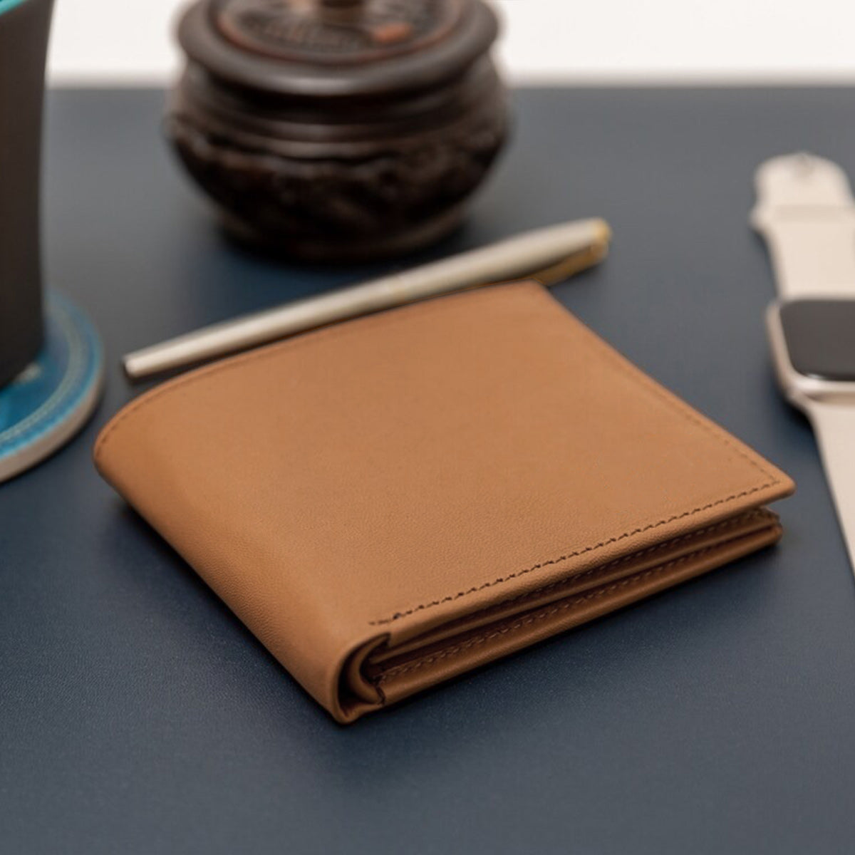 Congrats On Being My Husband Boyfriend - Personalized Couple Leather Wallet