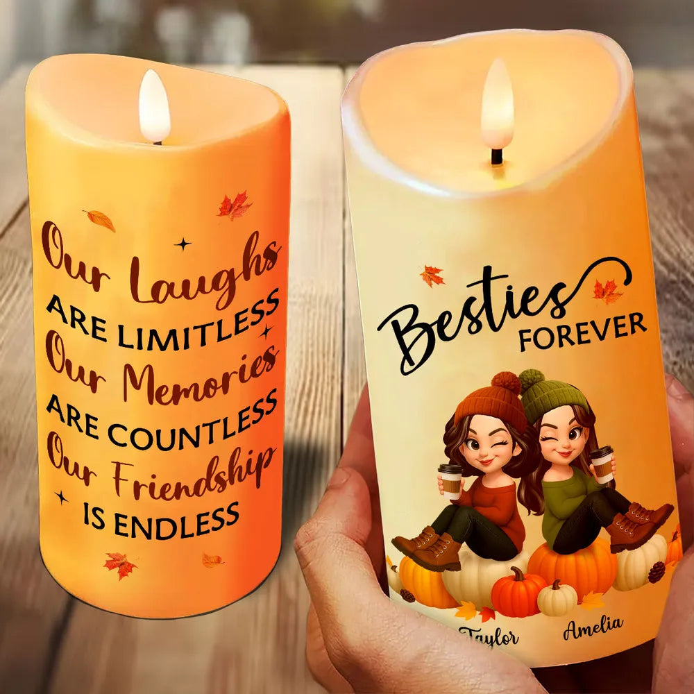 Custom Flameless LED Candle with Personalized Design