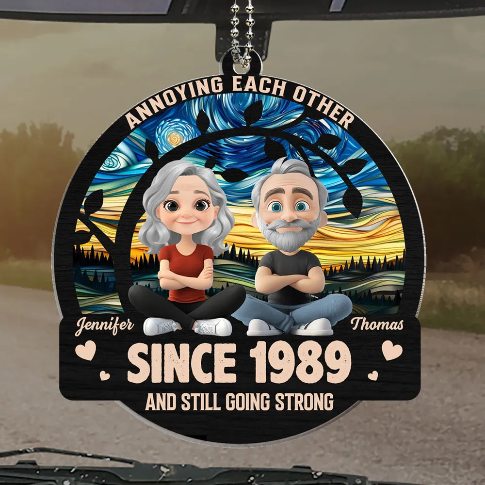 Still Going Strong – Custom Acrylic Ornament with Couple Design and Year, Gift for Spouses