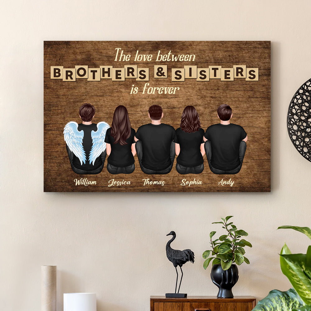 The Love Between Brothers and Sisters – Customizable Poster for Siblings , A Heartfelt Gift for Family Gatherings and Special Occasions
