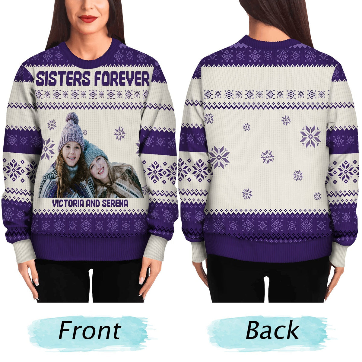 Personalized Christmas Printed Sweatshirt with Custom Family Photo – Cozy Holiday Keepsake & Unique Gift for Parents or Grandparents