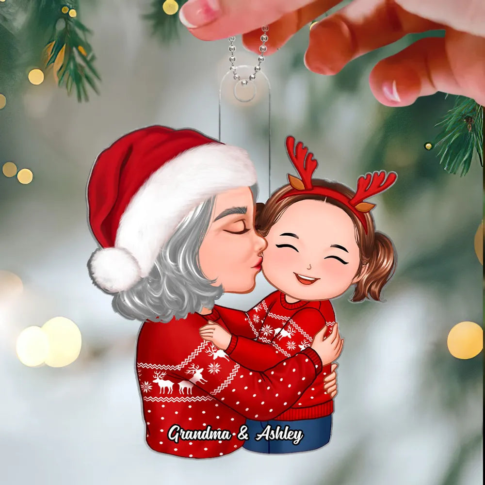 Grandma & Granddaughter Acrylic Ornament Gift for Christmas