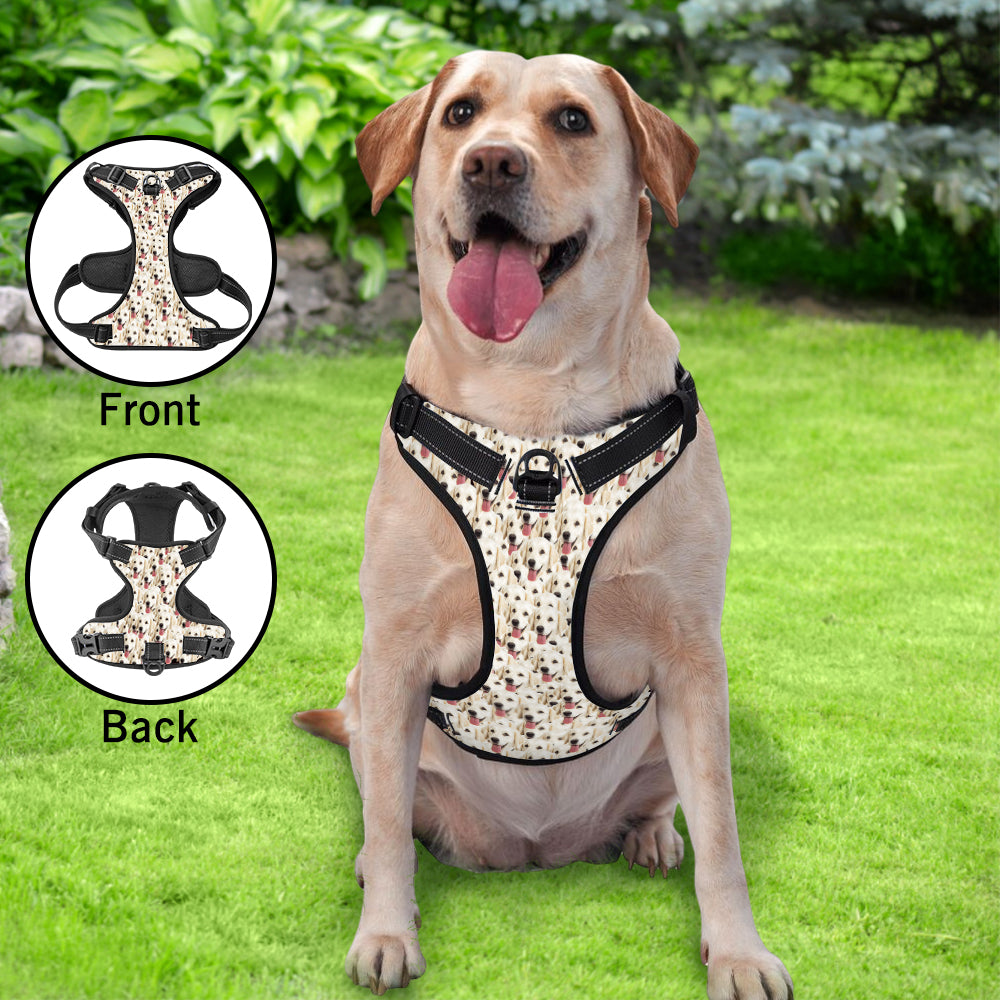 Custom Pet Photo Pattern - Personalized Dog Funny Photo Pattern Style Dog Harness