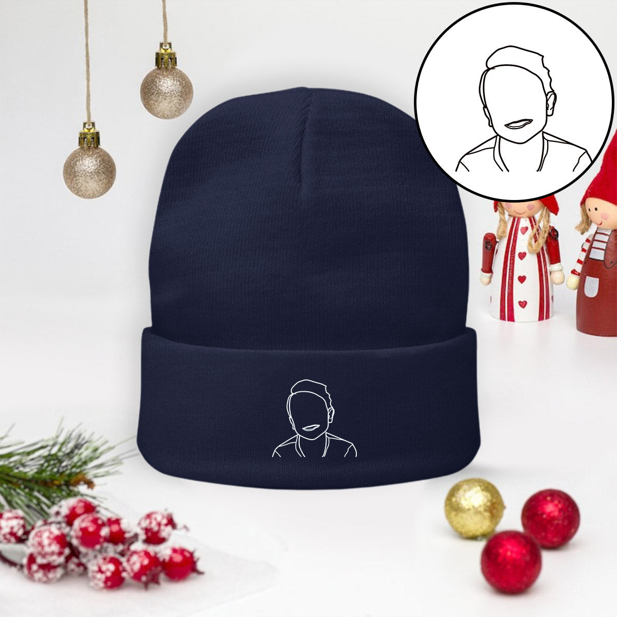 Custom Photo - Personalized Kid Embroidered Beanie