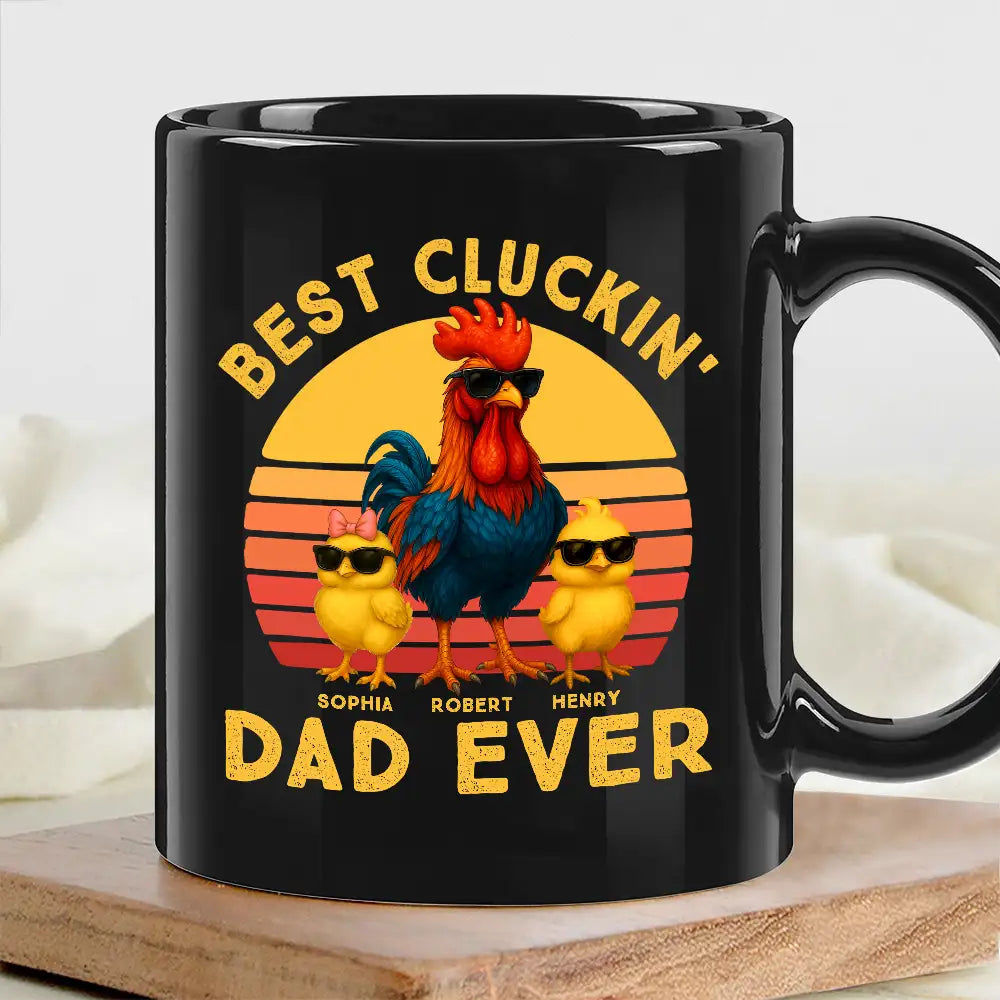 “Best Cluckin' Dad Ever” Classic Tee – Funny Father’s Day Chicken Family Shirt