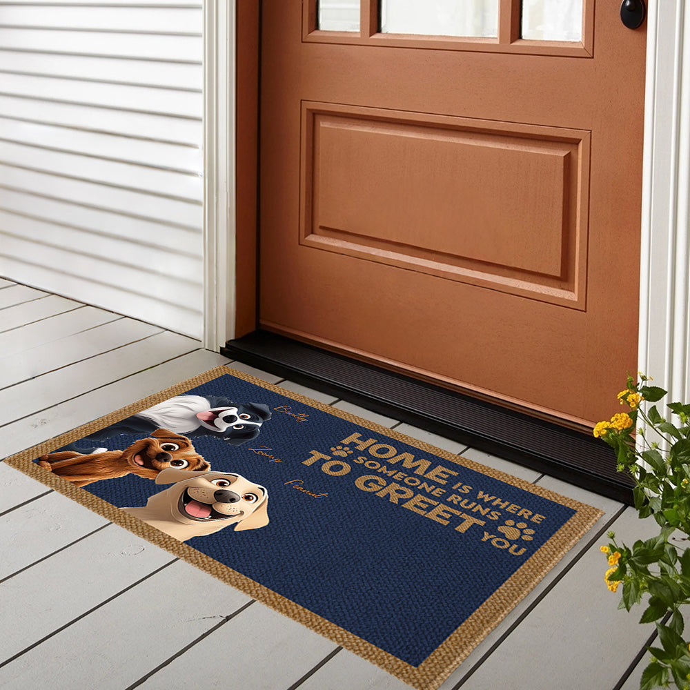 Personalized Dog Doormat - Custom Welcome Mat for Pet Owners