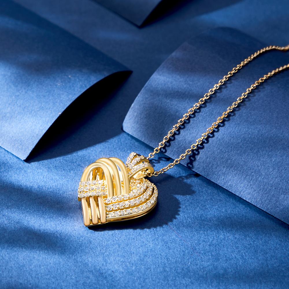 Engrave Message Heart - Personalized Heart Necklace