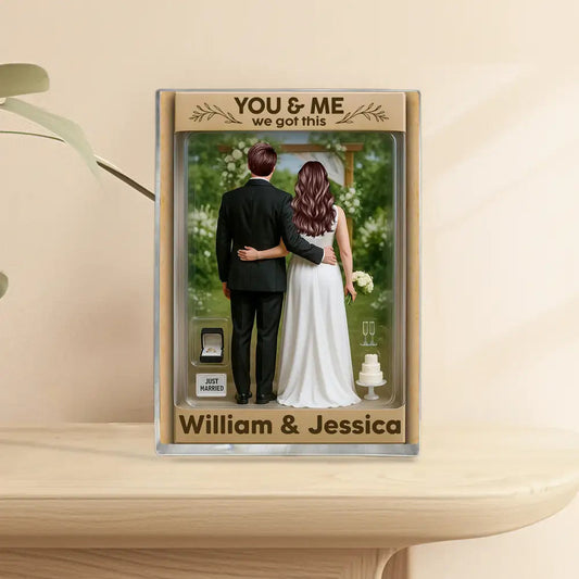 Couple Wedding Garden Plaque, Personalized Bride & Groom Gift