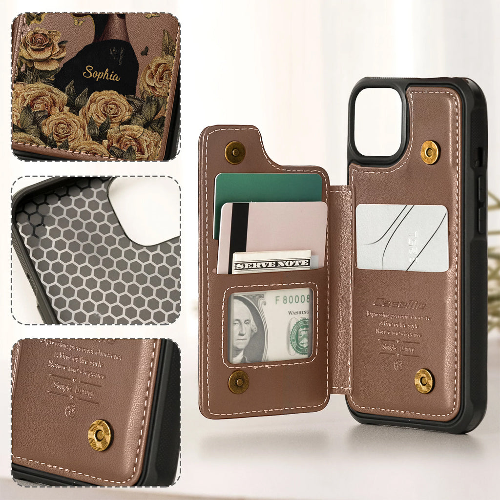 Empowered Beauty - Personalized African American Wallet Phone Case