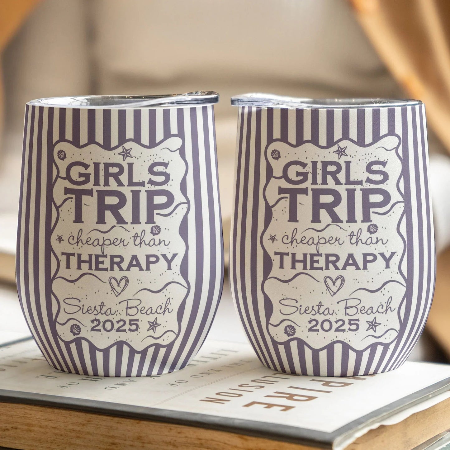Eggshell Cup for Girls Trip, Family Trip, Friends Trip, Besties Trip, Personalized Funny Gift That Feels Like Vacation