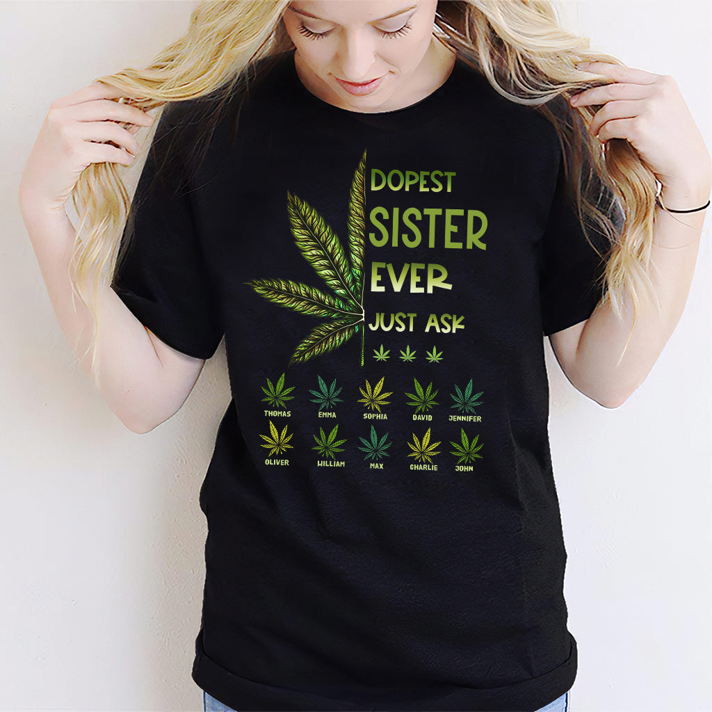Dopest Dad Ever - Gift for dad, grandma, grandpa, mom, uncle, aunt, brother, sister - Personalized T-shirt And Hoodie