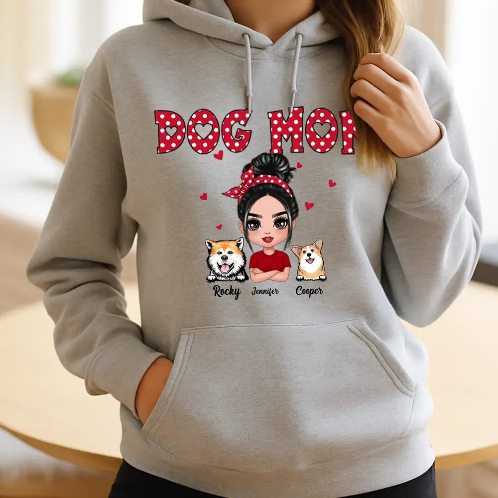 Dog Mom Shirt With Custom Pets – Cute Personalized Cloth Gift for Pet Lovers