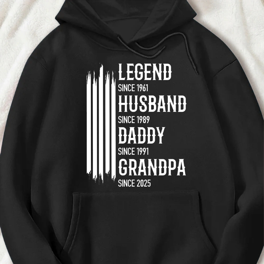Legend Husband Daddy Grandpa Classic Tee Personalized Family Pride Shirt Unique Gift for Him