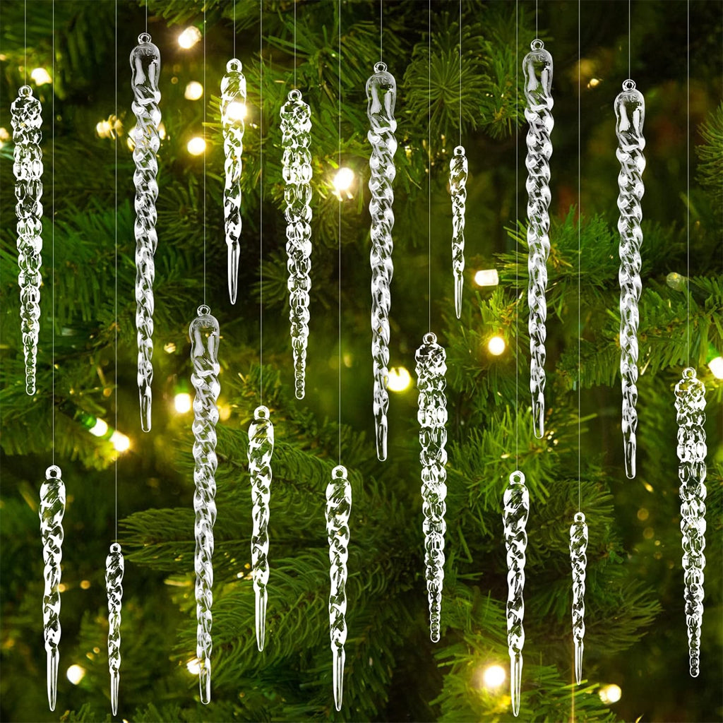 Glass Icicle Ornament