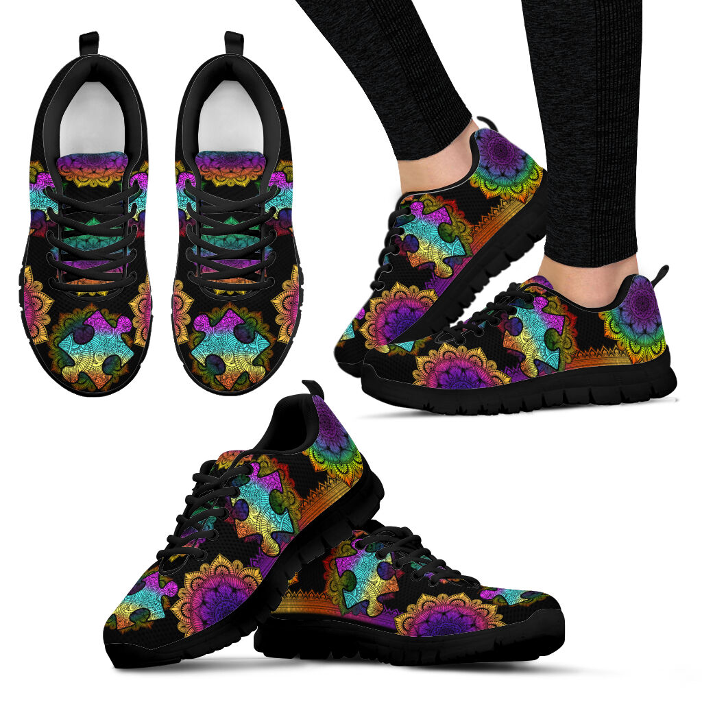 Colorful Mandala Autism Awareness Sneakers 0622