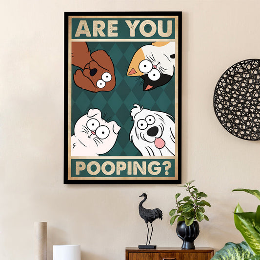 Personalized Funny Cats and Dogs Poster – Ideal Gift for Cat and Dog Lovers
