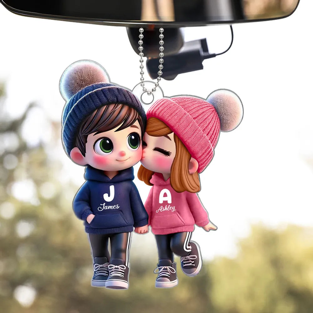 Personalized Acrylic Fridge Magnet for Couples – Custom Couple’s Design, Perfect Gift for Love
