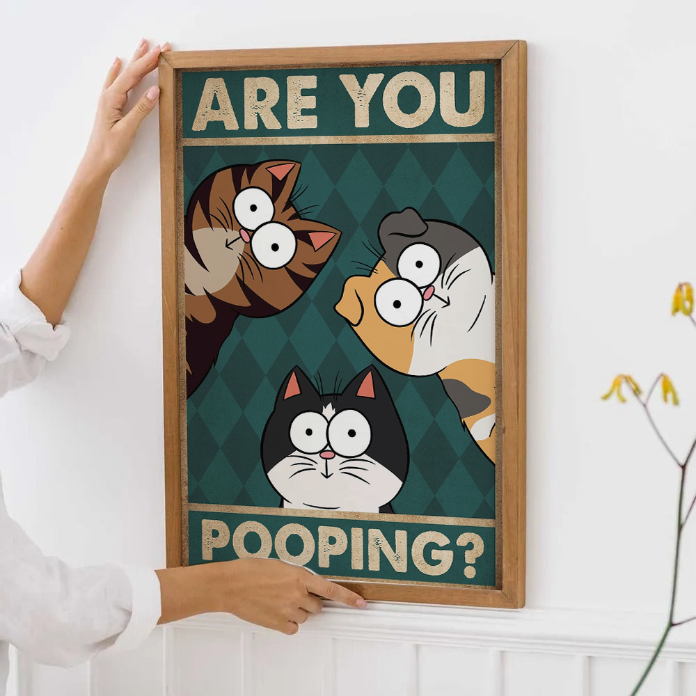 Personalized Funny Cats and Dogs Poster – Ideal Gift for Cat and Dog Lovers