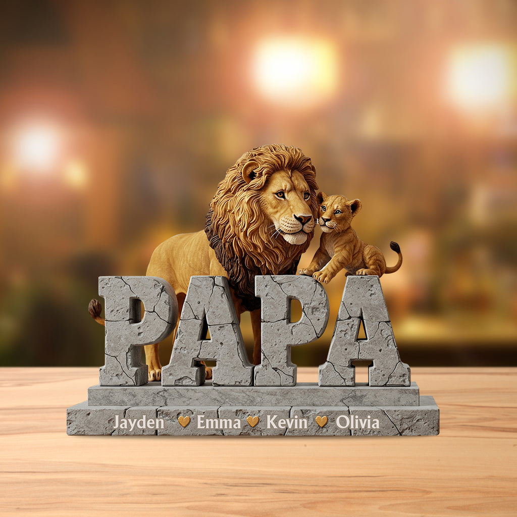 Best Dad Ever - Personalized Father Custom Shaped Acrylic Plaque
