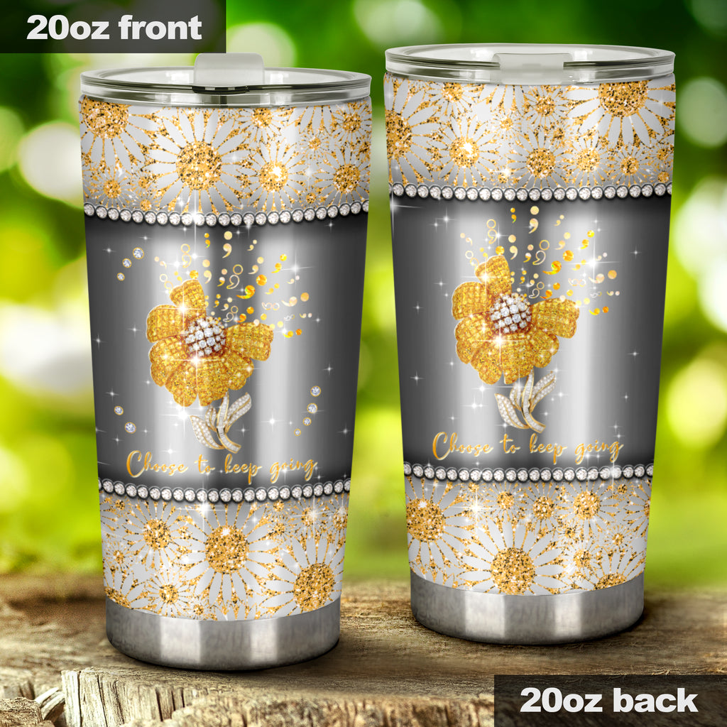Choose To Keep Going Autism Awareness Tumbler 0622