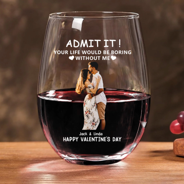 Personalized Whiskey Glass - Romantic Valentine’s Day Keepsake
