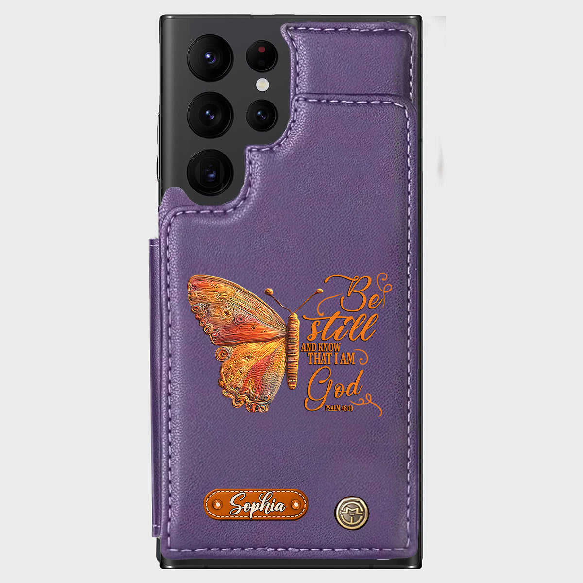 Be Still And Know That I Am God - Personalized Christian Wallet Phone Case