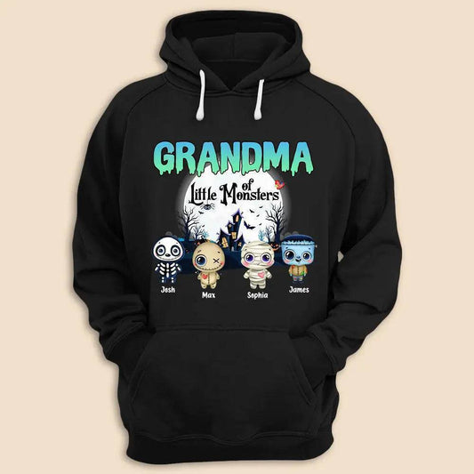 Grandma Of These Little Monsters - Personalized T-Shirt/ Hoodie/Sweatshirt - Best Gift For Halloween, Gift For Grandma, Gift For Mom, Dad