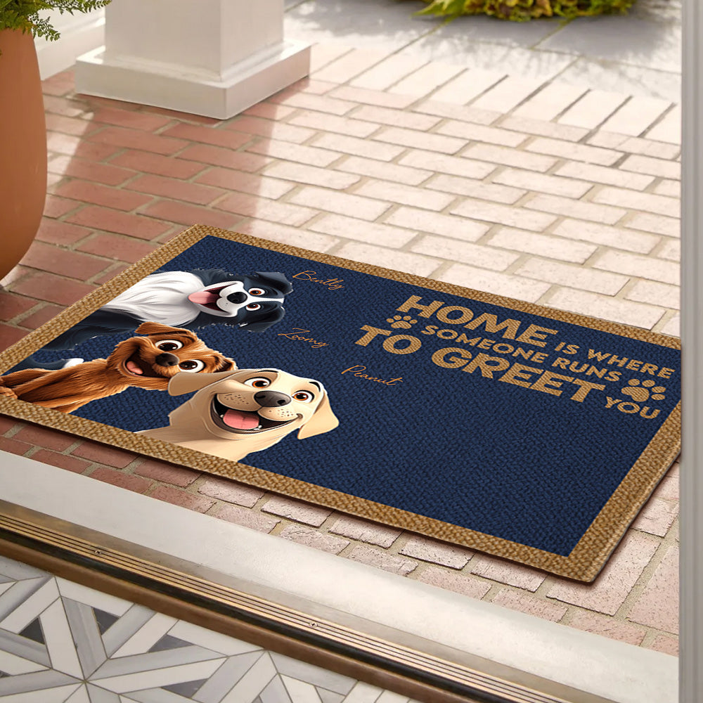 Personalized Dog Doormat - Custom Welcome Mat for Pet Owners