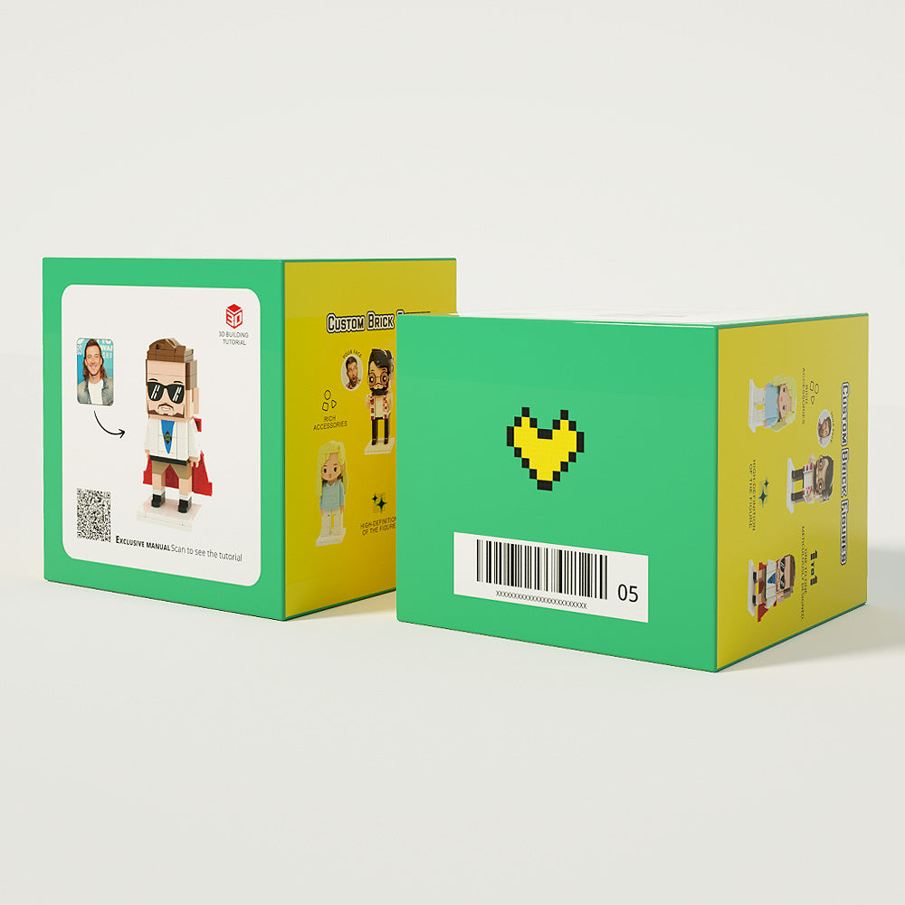 I Love You Forever - Personalized Husband And Wife Photos Brick Figures