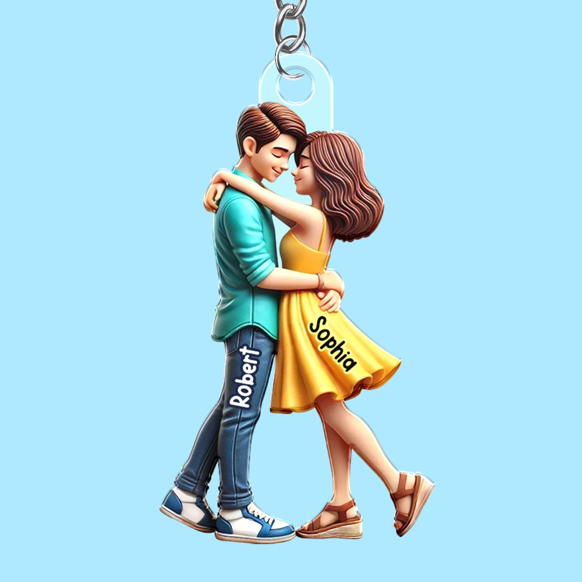 Personalized Couple Embrace Ornament - A Perfect Expression of Love, Commemorating Your Special Moments