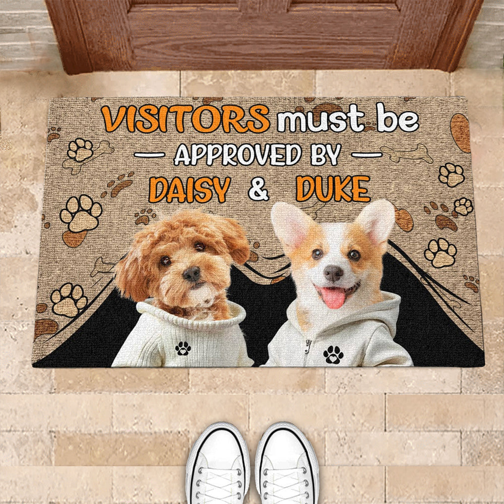 Personalized Dog Lovers Doormat - Custom Entrance Mat