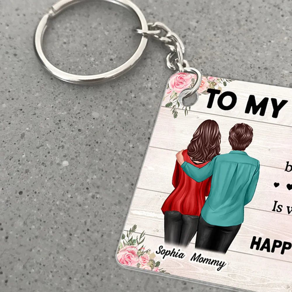 To My Daughter – Personalized Keychain, 'The Only Thing Better Than Being Your Mother is Watching You Be a Mom' – Perfect Gift for Mother or Daughter