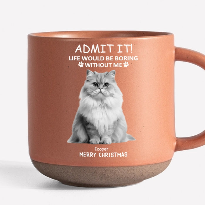 Personalized Christmas Glass Cup - Funny Pet - Themed Gift Cup