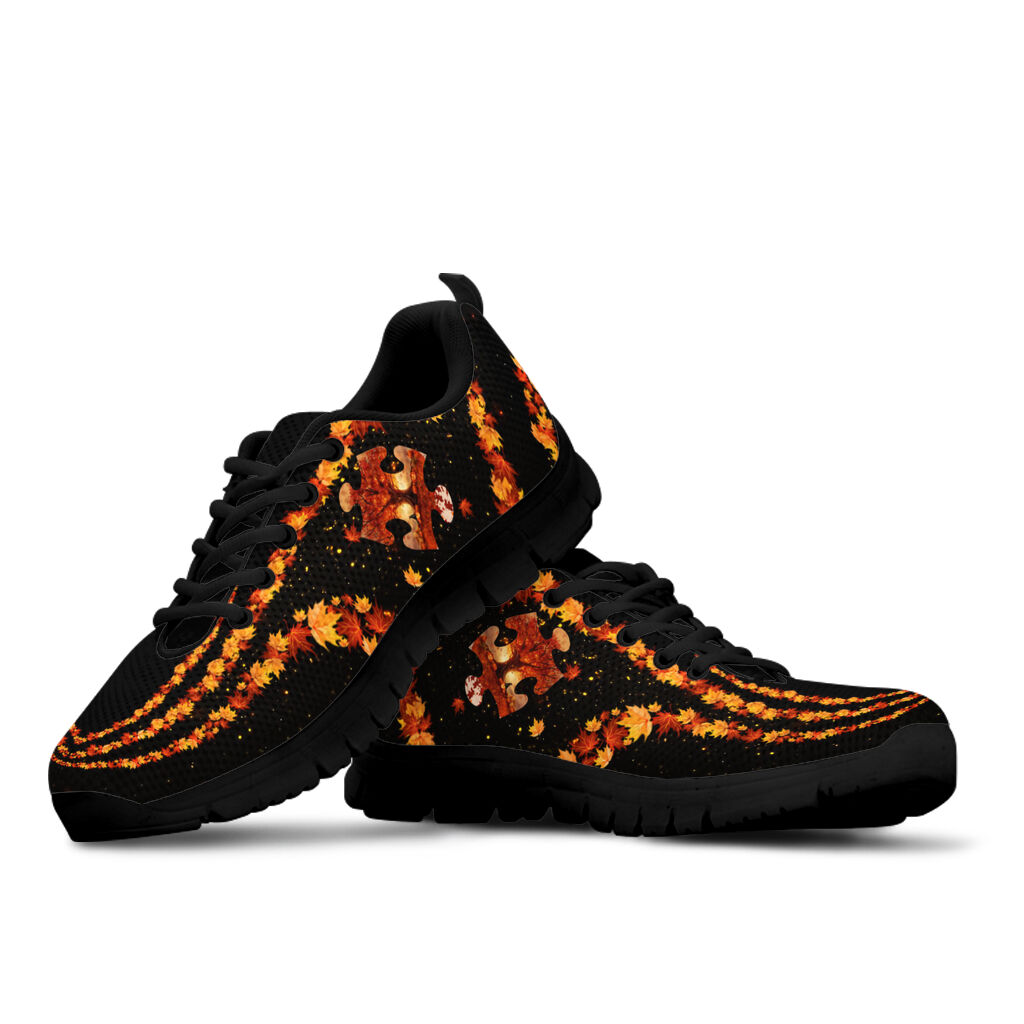 Fall Season Autism Awareness Sneakers 0622