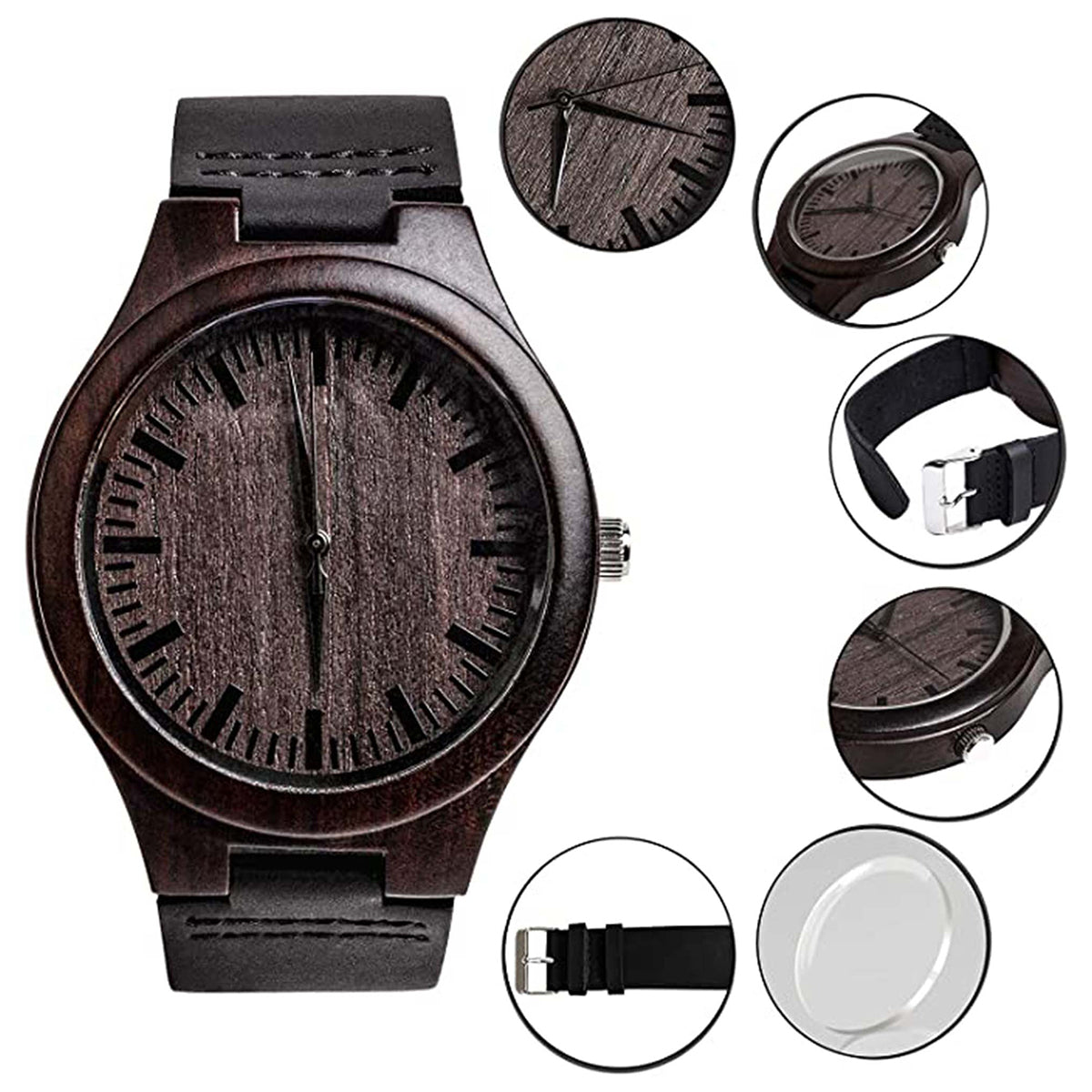 Chillin' In Your Balls - Personalized Father Engraved Wooden Watch