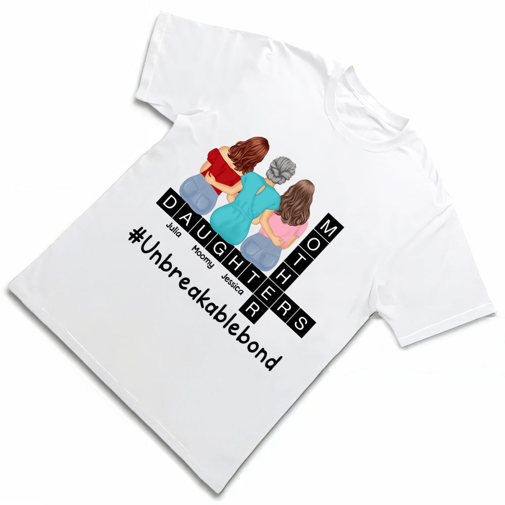 Unbreakable Bond – Personalized Mother and Daughters T-shirt, Women’s T-shirt, Hoodie, and Sweatshirt – Perfect Gift for Mother