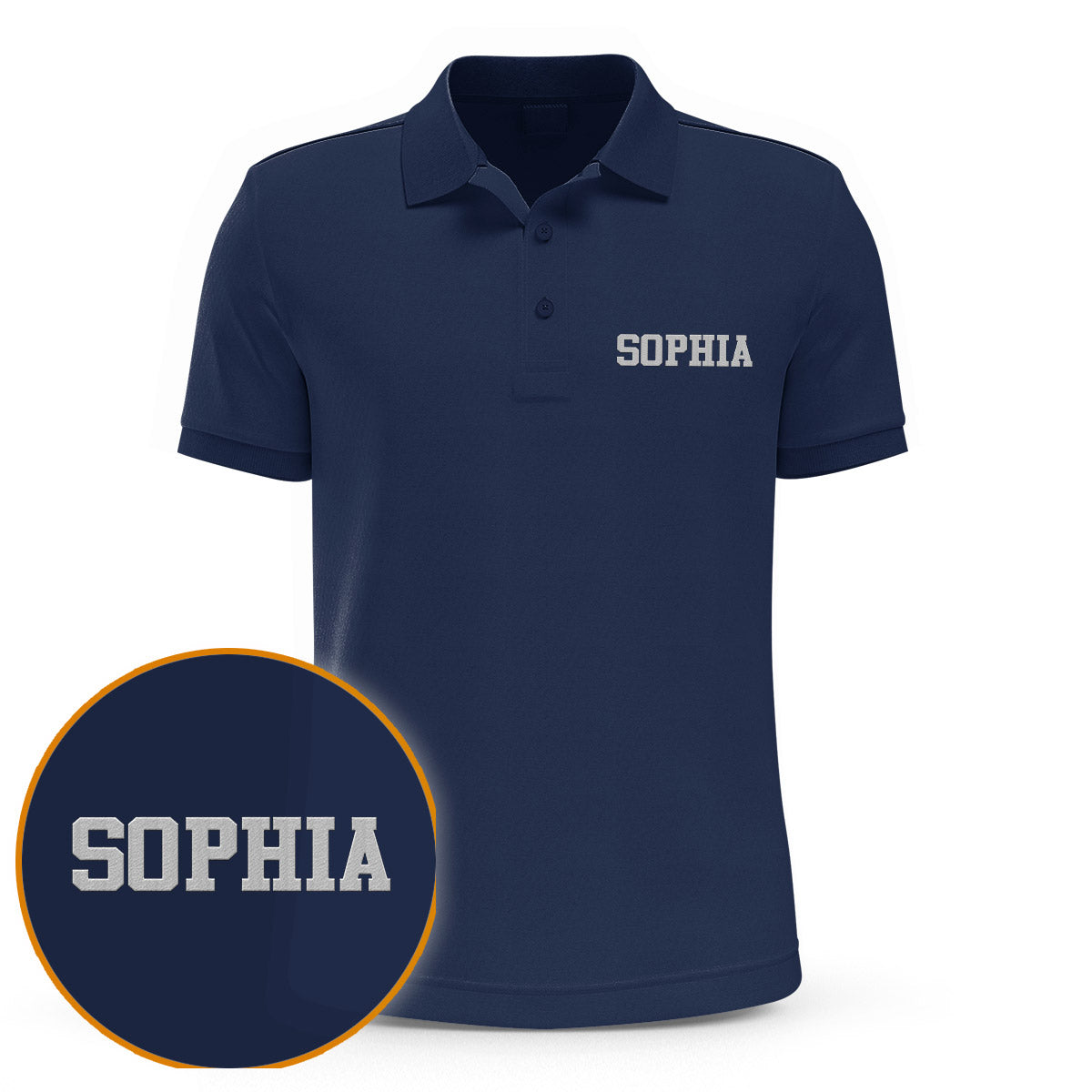 Custom Name - Personalized Daughter Embroidered Polo Shirt