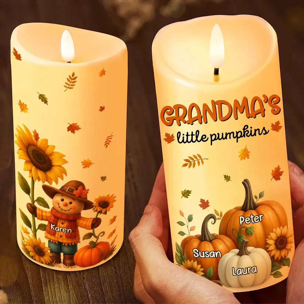Sunflower Flameless LED Candle – Perfect Gift for Grandma, Bringing Warm Autumn Glow Home