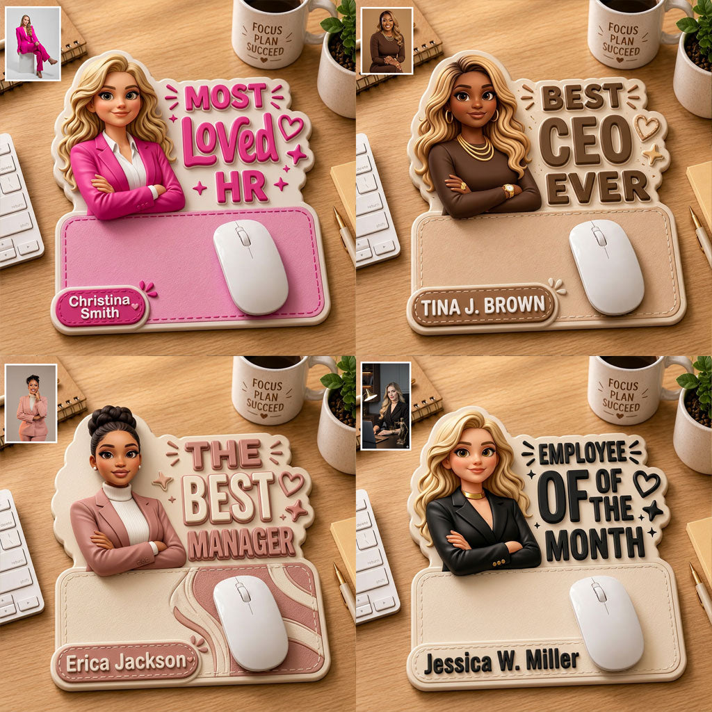 Gift For The Best Colleagues - Personalized Colleague Mouse Pad Custom Shape