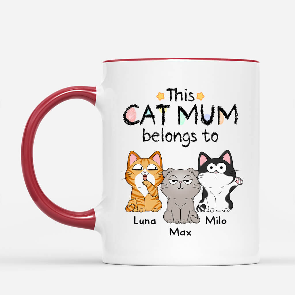 Personalized Cat Mum Mug – Customizable Cat Design for Your Beloved Feline Family