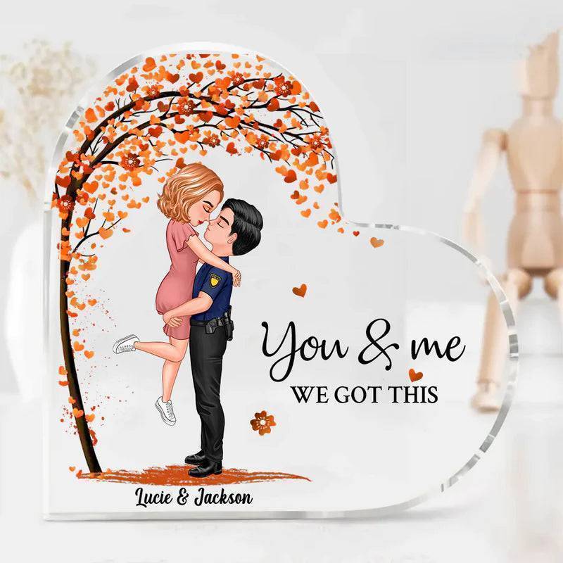 Personalized Acrylic Plaque For Couples - Gifts by Occupation - Casual/Work Uniform/Christmas/Wedding Styles