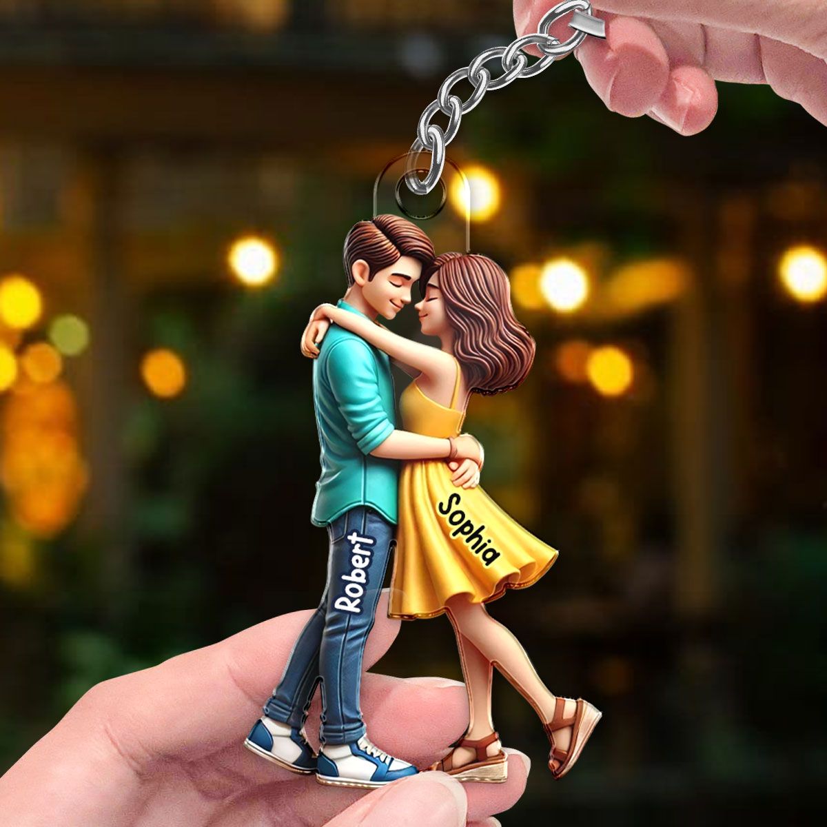Personalized Couple Embrace Ornament - A Perfect Expression of Love, Commemorating Your Special Moments