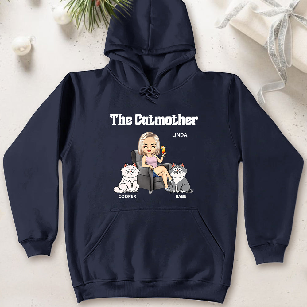 The Cat Mother Personalized T-Shirt - Gift for Cat Moms, Cat Lovers, Women, Yourself