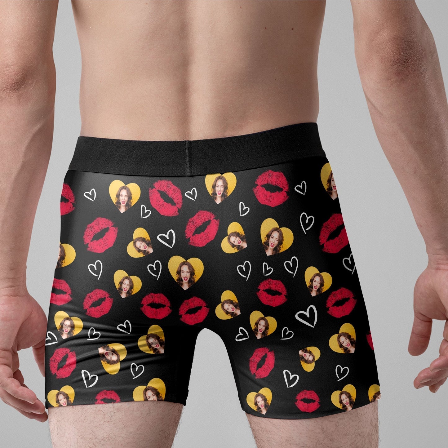 "I Licked It So It’s Mine – Funny Personalized Boxer Briefs for Husband with Your Face"