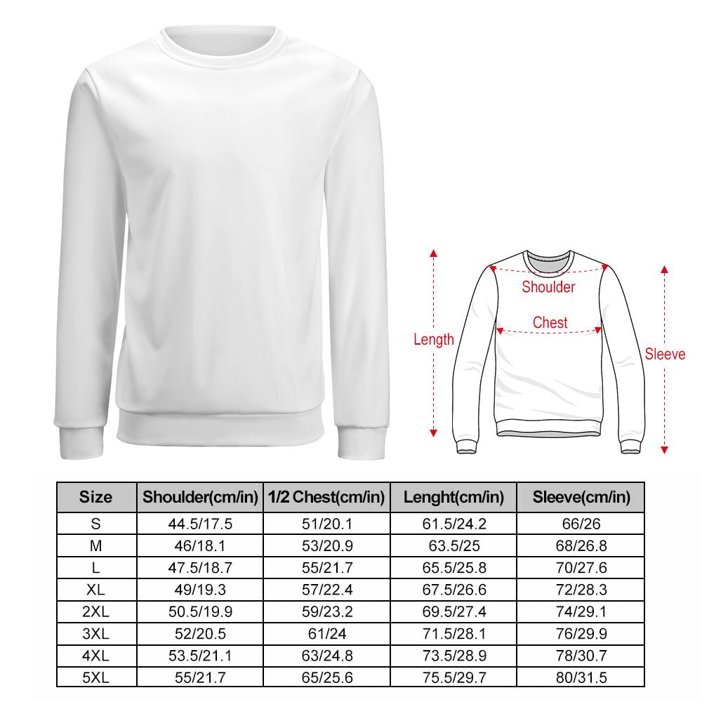 Custom Text Sweatshirt Personalized Names Round Neck - Personalized Family Sweatshirt
