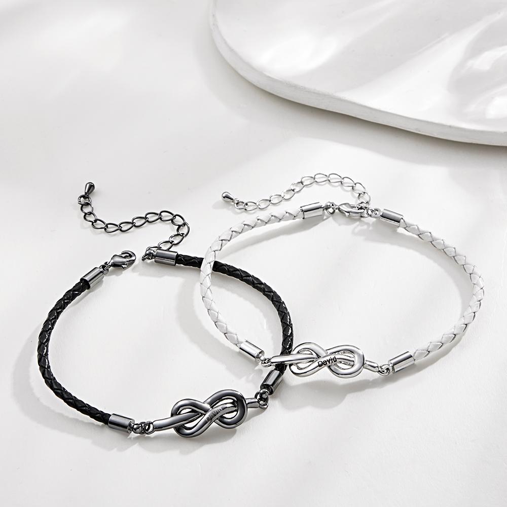 Any Names - Personalized Roped Couple Bracelet