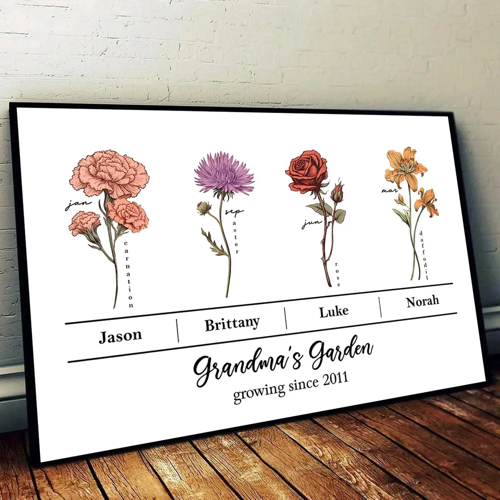 A Bond That Can't Be Broken, Custom Family Poster, Perfect Gift for Moms, Grandmothers, and Families
