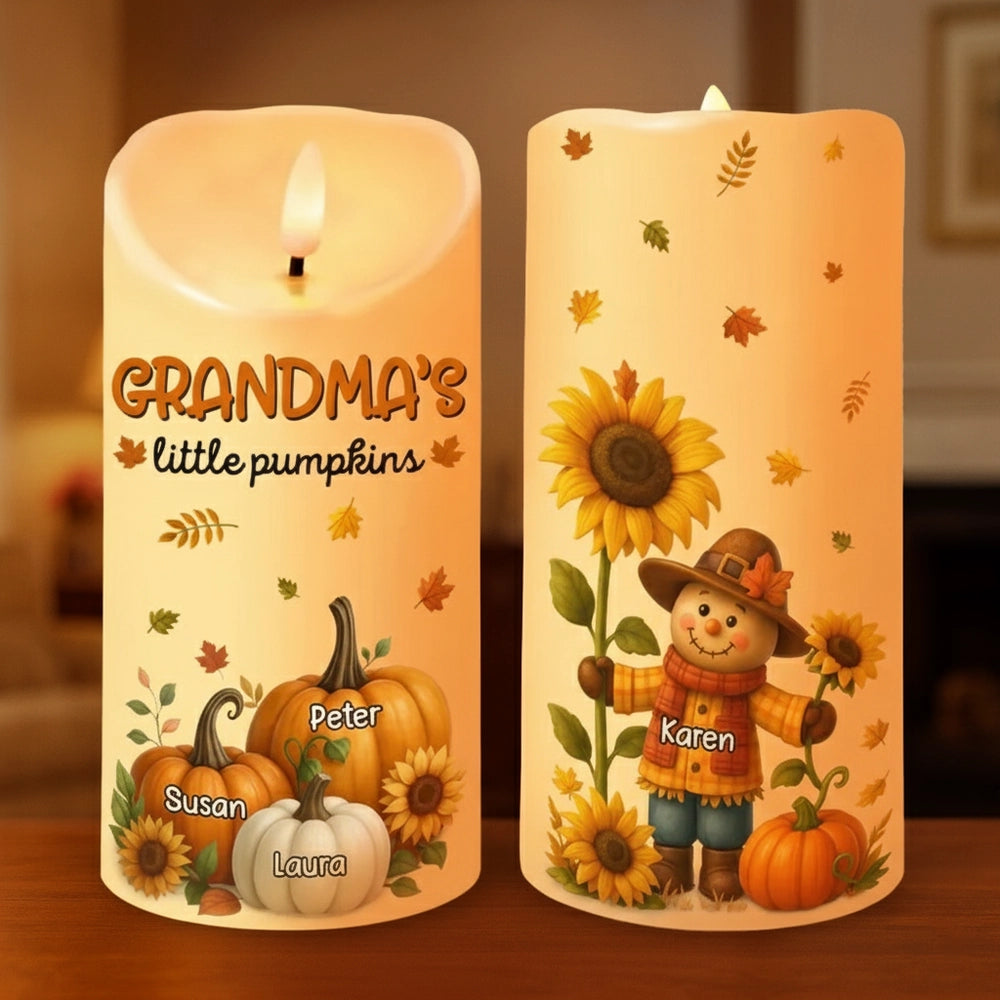 Sunflower Flameless LED Candle – Perfect Gift for Grandma, Bringing Warm Autumn Glow Home