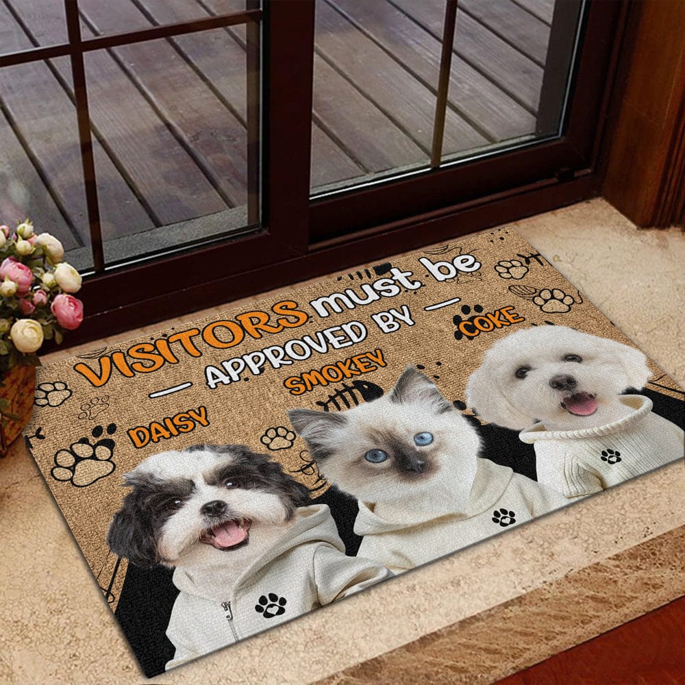 Personalized Dog Lovers Doormat - Custom Entrance Mat